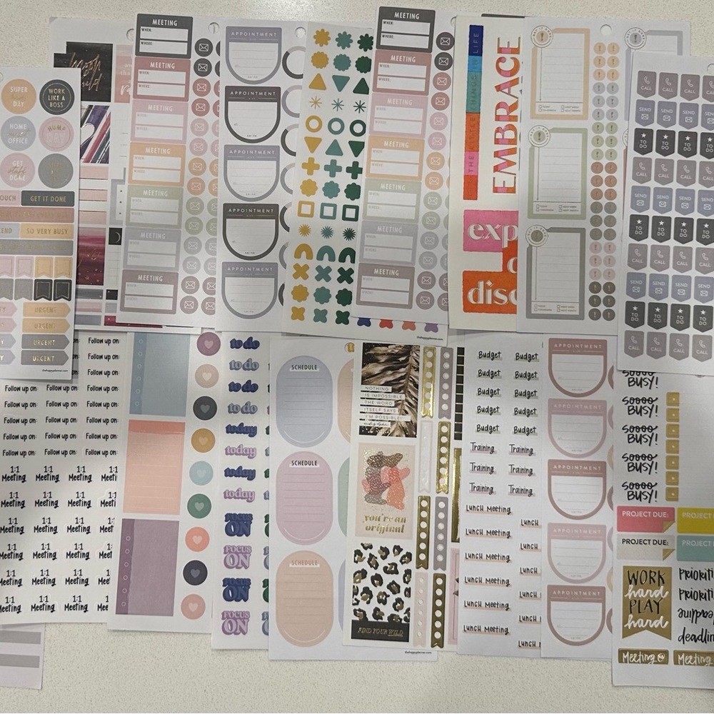 Happy Planner classic Sticker sheet Bundle
